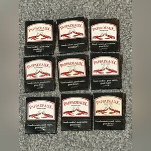 Lot of 9 Vintage Matchbook Pappa Deaux Seafood Kitchen TX Houston Dallas Texas